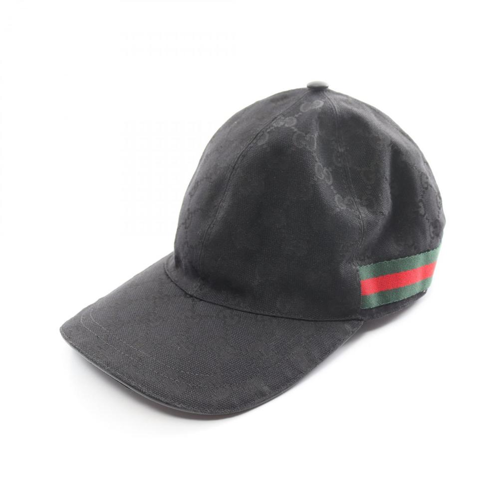 Gucci Gg Webline Cap Hat Black Multicolor